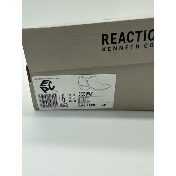 Kenneth Cole Reaction, Women's Sideway Suede Stacked Block Heel Ankle Boots Sz 6 - Picture 3 of 10